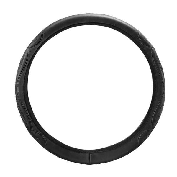 Liukumaton ohjauspyörän suojus / ohjauspyörän suojus Elegant Leather - Valitse väri Black
