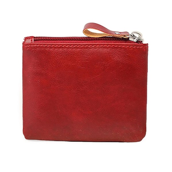 Romslig veske / lommebok med glidelås - Velg farge Red