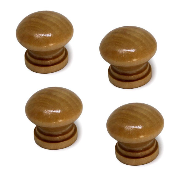 Knoppar 4-pack - Enkla knoppar i trä Tree