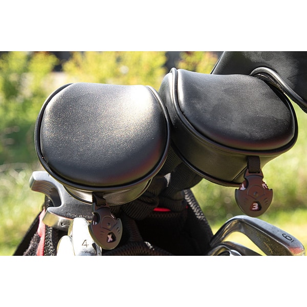 Headcover i konstläder - Fairway / Hybrid Svart