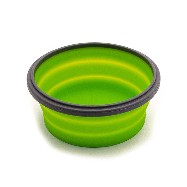 Taitettava silikoninen lounasrasia / säilytyslaatikko 500 ml Pyöreä - Fle Green