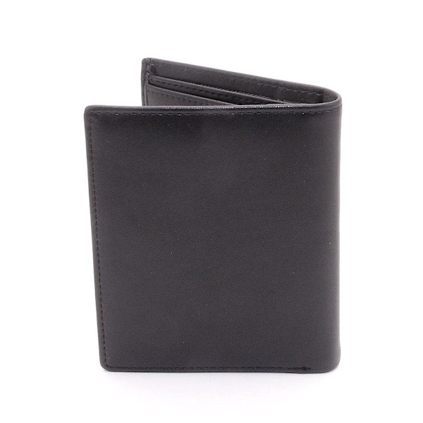 Lille pung Small Bifold Vertical PU - Sort Black