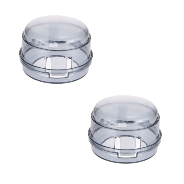 Barnskydd / Skyddskåpa för spisvred 2-pack Transparent