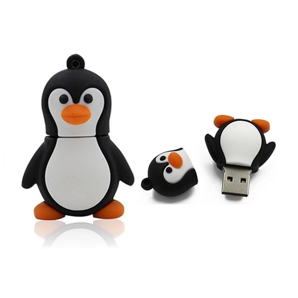 USB-minne 32 GB - Pingvin Orange