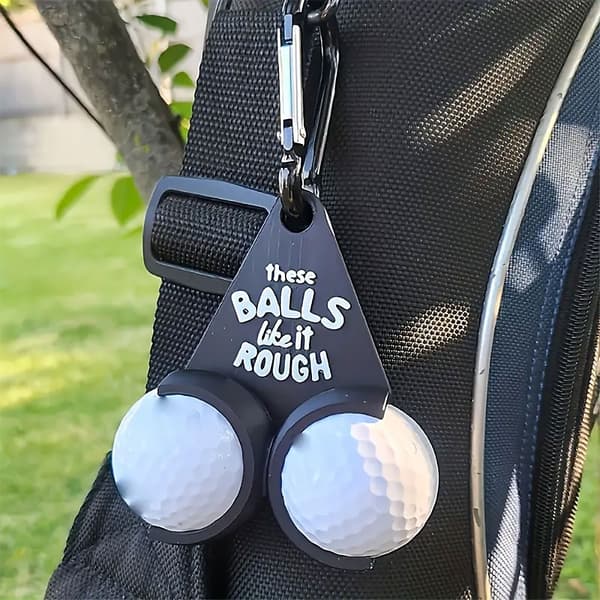 Golfbollshållare - These Balls Like it Rough Svart