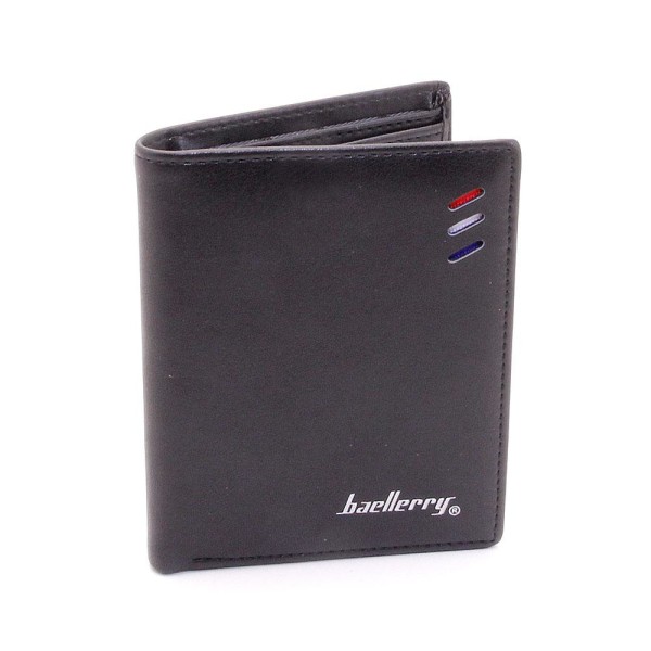 Lompakko Small Bifold Vertical PU - Musta Black