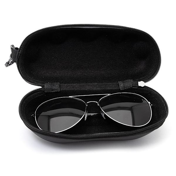 Glasögonfodral / Solglasögonfordral Hardcase Aviator - Väjl färg Vit