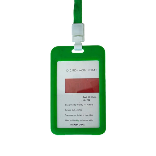 ID-holder Kortholder Pass-kort / ID-kort med stropp - Flere farger Green