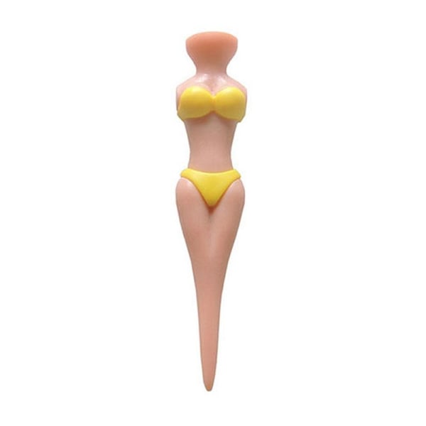 Bikini jenter plastpinner 12-pakning - Flere fargevalg Yellow