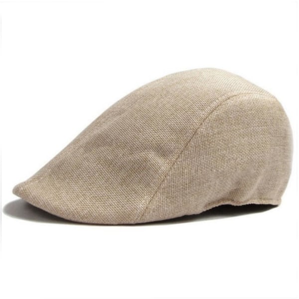 Flat Cap / Gatsby / Gubbkeps - Ensfarget forskjellige farger Beige