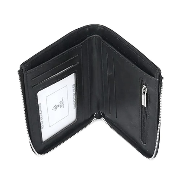 Älykäs lompakko vetoketjulla + kolikkotasku - Valitse väri Black
