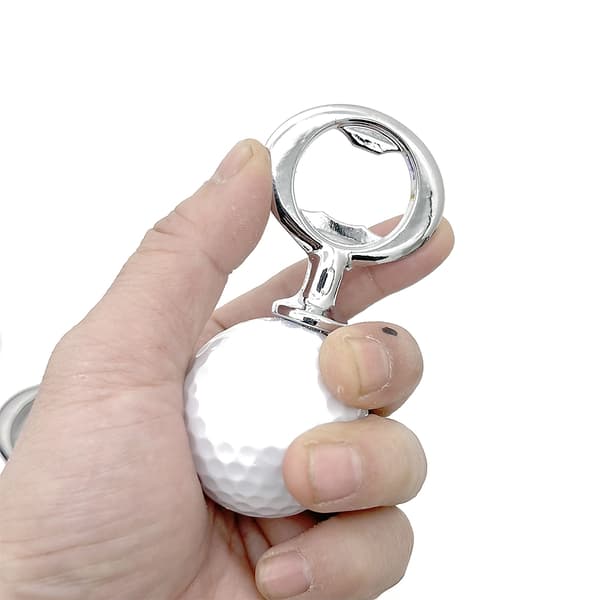 Kapsylöppnare med golfboll Vit