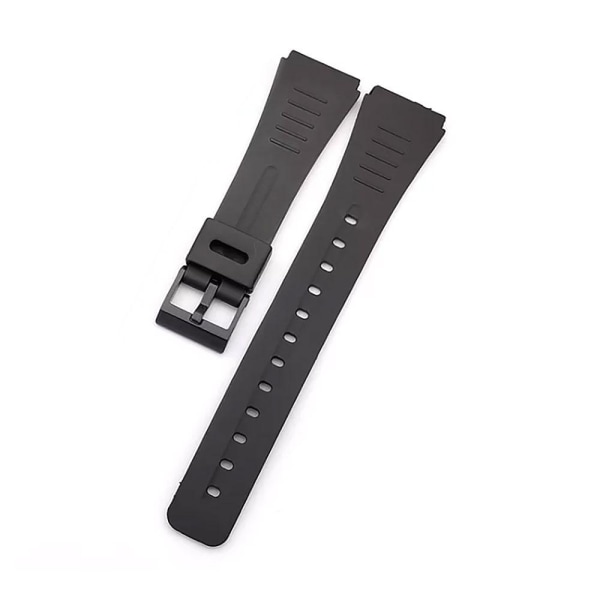 Klockarmband Silikon Stilrent Svart - Välj storlek Black 22 mm