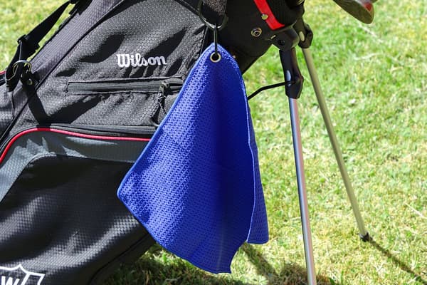 Mindre golfhandduk 30 cm Blå