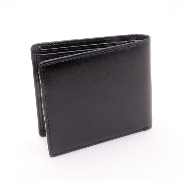 Lille Bifold Horisontal PU-pung - Flere farver Black