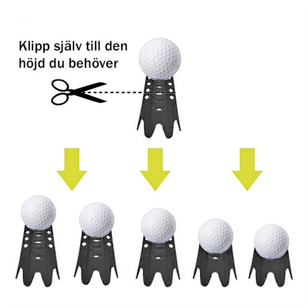 Peggar till golfsimulator 6-pack