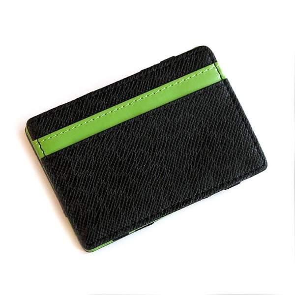 Magic Wallet korthållare i konstläder Svart / Grön Grön