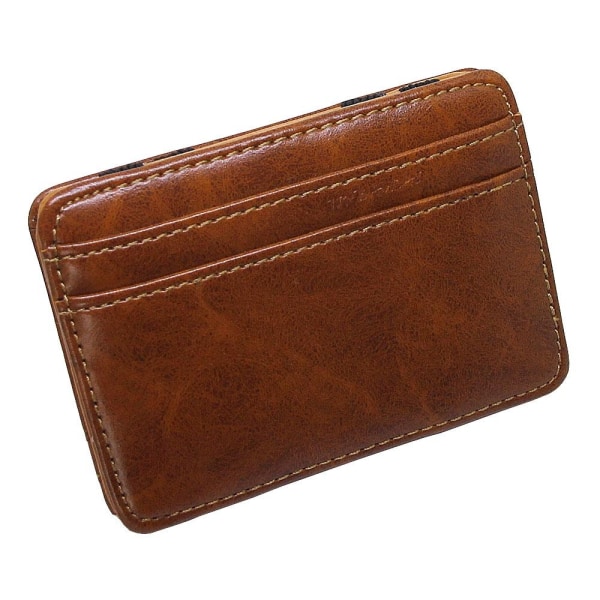 Magic Wallet korthållare i konstläder - Olika färger Brun