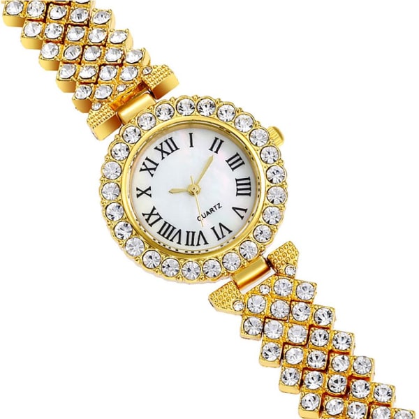 Dameklokke Diamond Bliss Metal / Strass - Gull Gold