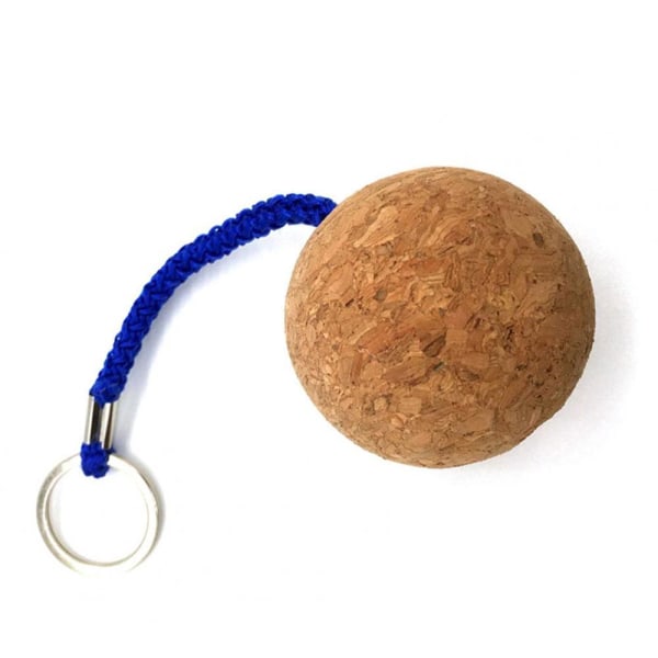 Flytande nyckelring med boll av kork 2-pack Brun