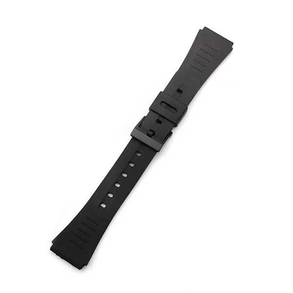Klockarmband Silikon Stilrent Svart - Välj storlek Black 22 mm