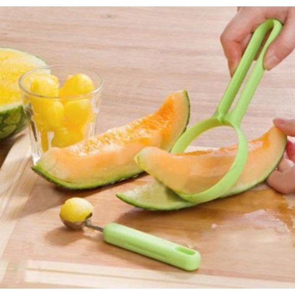 Meloninleikkaaja + hedelmäkauha