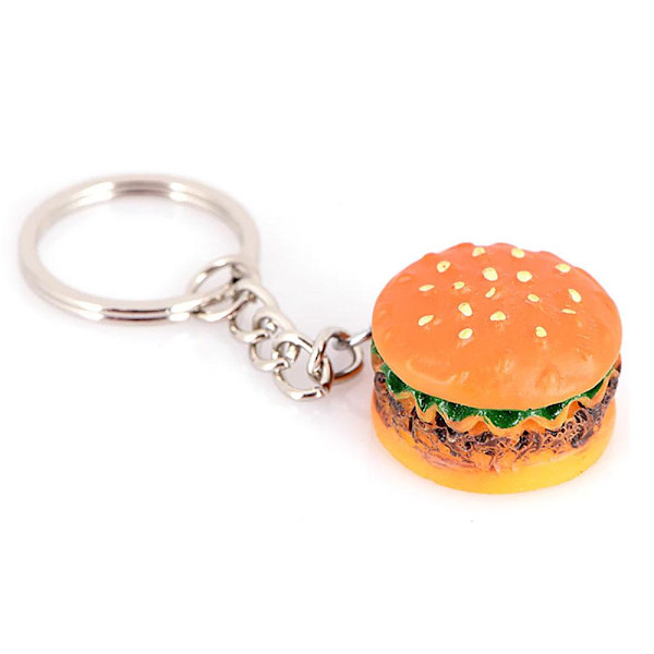 Nøkkelring - Hamburger Orange