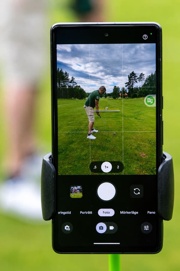 Mobilholder for golftrening