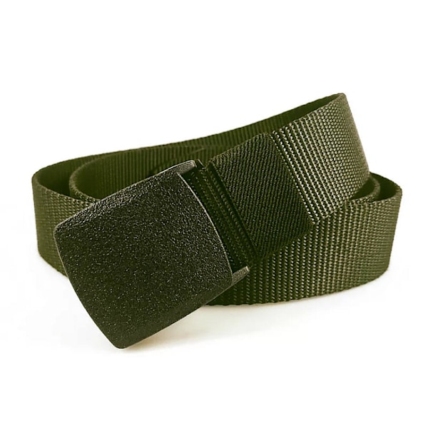 Slidstærkt bælte i nylon / canvas - Vælg farve Olive