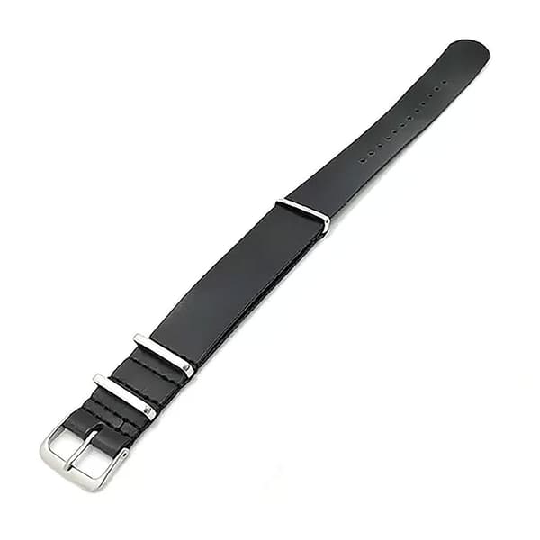 NATO-rem i kunstlæder 20 mm - Vælg farve Black