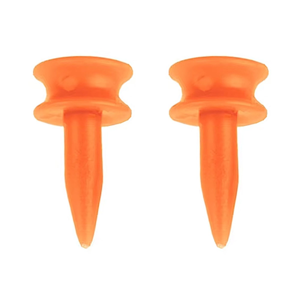 Golfplugger i plast / Castleplugger 7 mm (50 stk) Orange