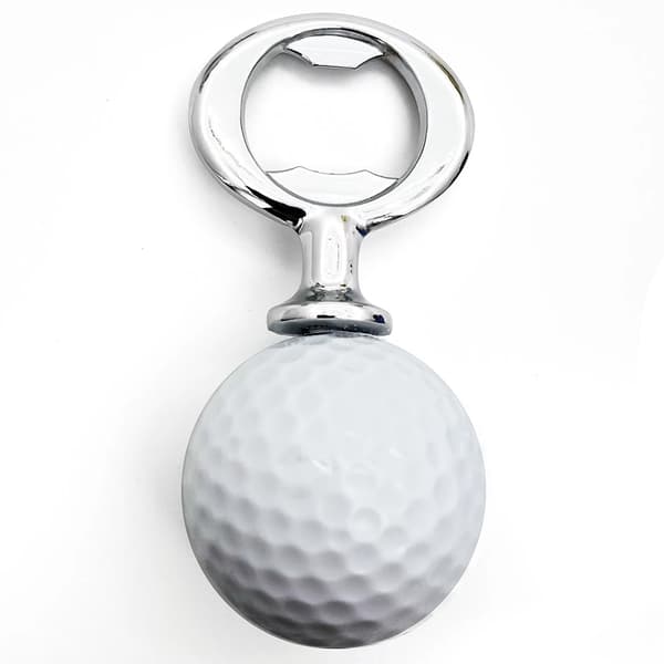 Kapsylöppnare med golfboll Vit