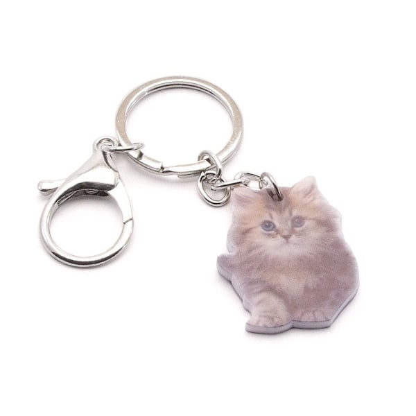 Enkel nøkkelring - Flere motiver Katt