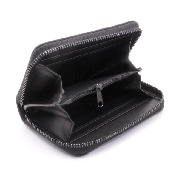 Damepung Zip Around Clutch Letter - Flere farver Black