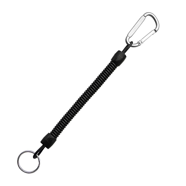 Nøkkelring - Elastisk line med krok - Ulike farger Silver