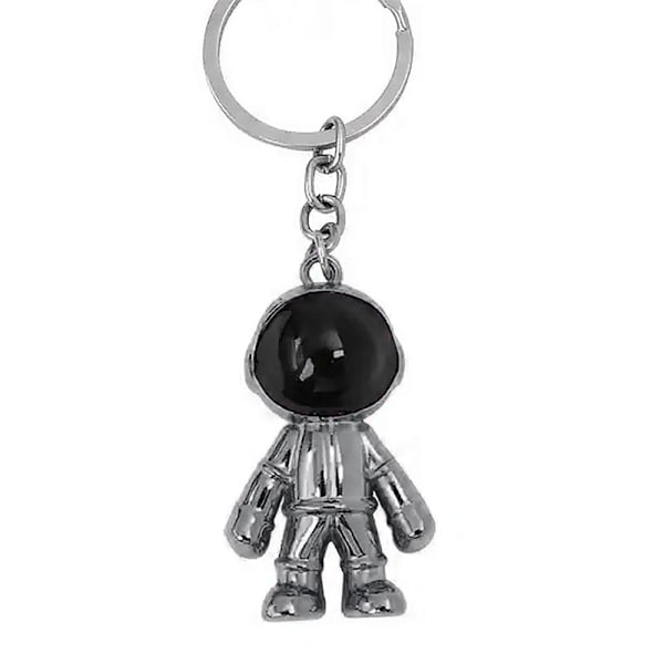 Nyckelring Cool Astronaut / Spaceman i metall - Grå metallic Grey