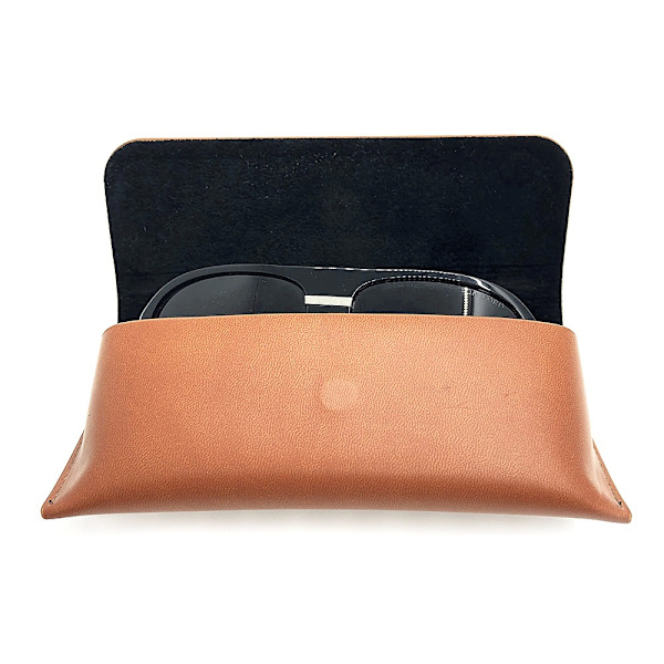 Solidt brilleetui / solbrilleetui Hardcase Premium Brown