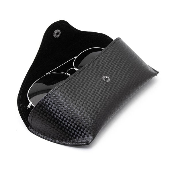 Semi Hardcase Checkered Glasögonfodral / Solglasögonfodral Svart