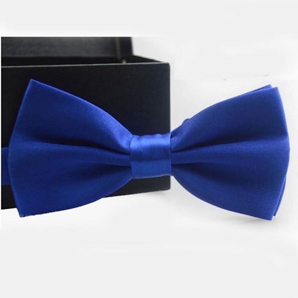 2-pack Klassisk enfärgad fluga - Olika färger Blue