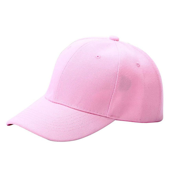 Ensfarget caps glatt - Ulike farger Light pink