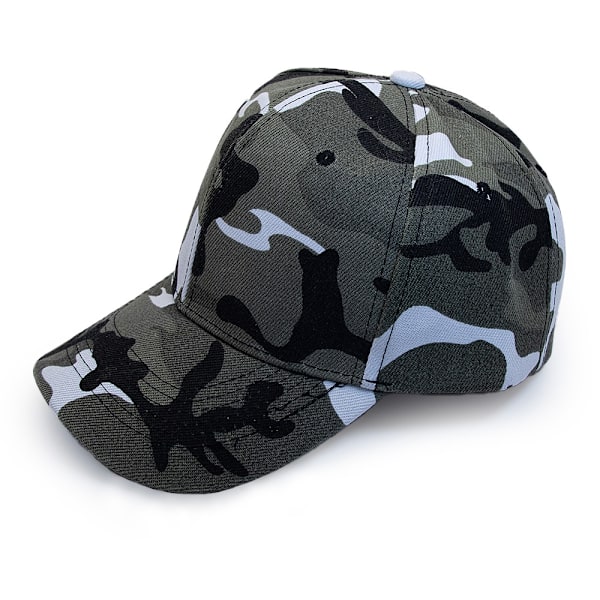Lippis / Baseball-lippis Camo Kamouflage - Harmaa tai Vihreä Grey