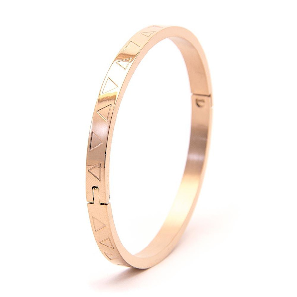 Armband Triangles Link Solid - Rosa Guld Rosa guld