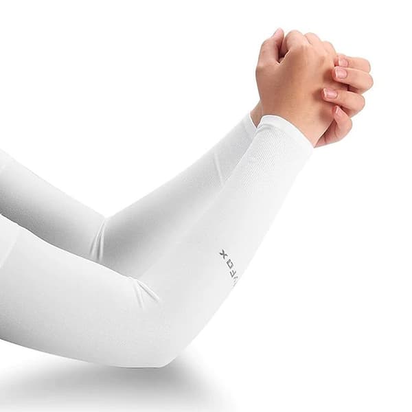 Armvärmare för träning Nylon (2 st) - Välj färg White Standard Vit