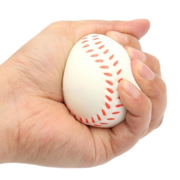 Stressboll i foam - Baseboll White