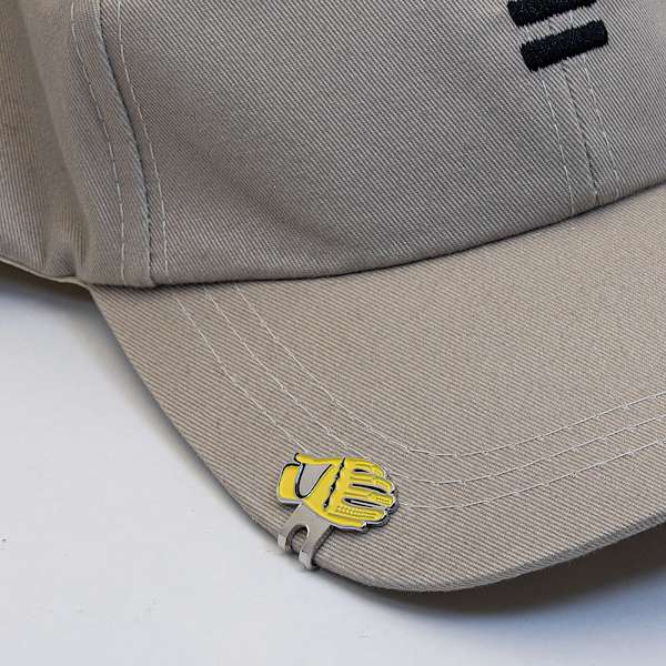 Hat clip bold & handske - Flere farvevalg Yellow