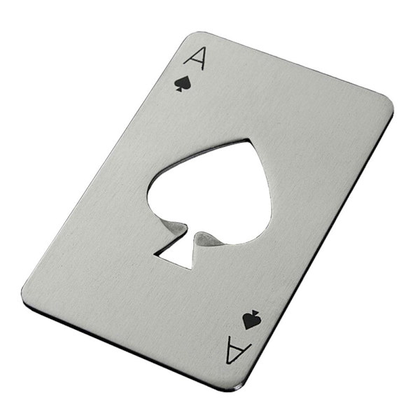 Kapselåbner \"Ace of Spades\" i rustfrit stål - Forskellige farver Silver