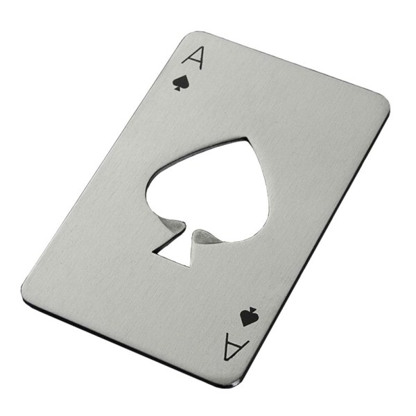 Kapsylöppnare "Ace of Spades" i rostfritt stål - Olika färger Silver