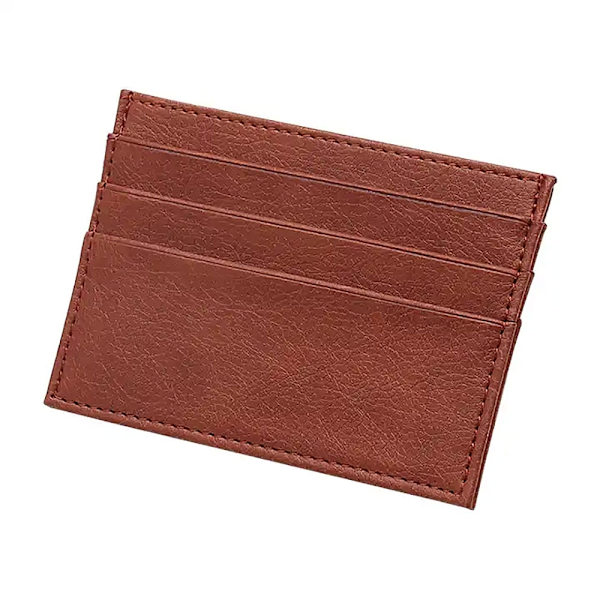 Klassisk slimmad korthållare 7 fack - Flera färger Brown