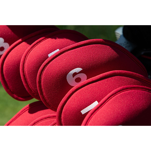 Headcovers till järnklubbor - Set 11 st Red