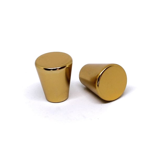 Knoppar 2-pack - Stilren konkav stavknopp - Guld Guld